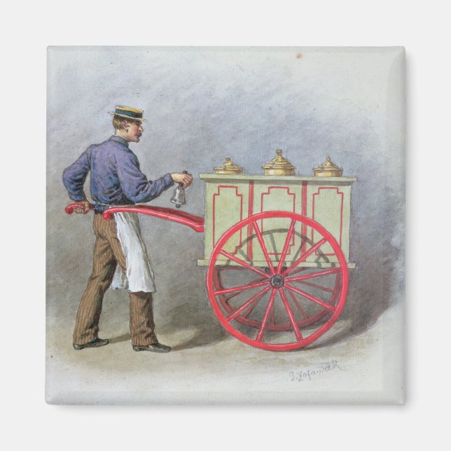 Der Eisverkäufer, 1895 Magnet (Vorne)