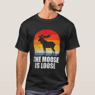 Der Elch ist lose Alaska-Elch T-Shirt