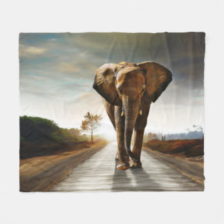 Der Elefant Fleecedecke