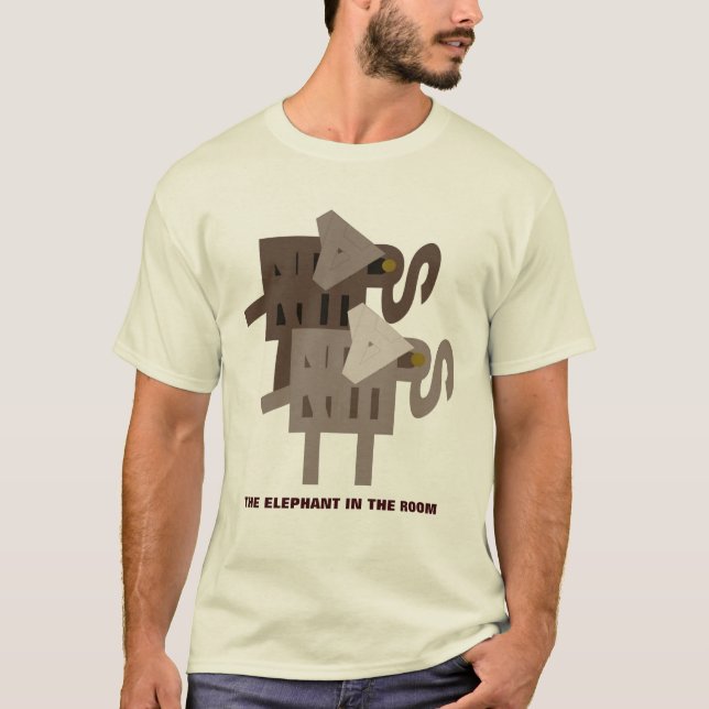 Der ELEFANT im Raum T-Shirt (Vorderseite)
