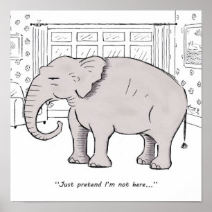 Der Elefant im Zimmer Poster