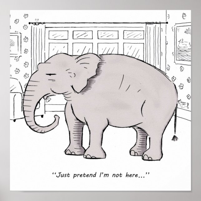Der Elefant im Zimmer Poster (Vorne)