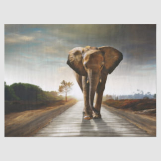 Der Elefant Seidenpapier