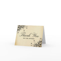 Der elegante antike Wedding Wirbel dankt Ihnen