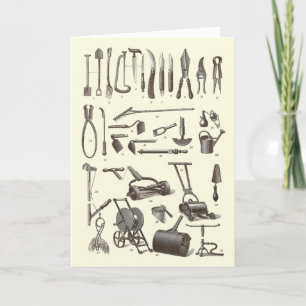 Der elegante Garten - Antique Garden Tools Karte