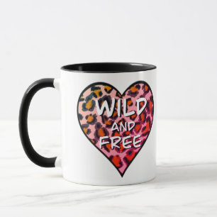 Der elegante rosa Leopardengeflecht Tasse