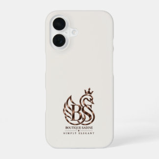 Der elegante Schwan Minimalist Elfenbein iPhone-Hü iPhone 16 Hülle