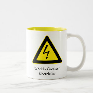 Der Elektriker-Kaffee-Tasse der Welt bestste Zweifarbige Tasse