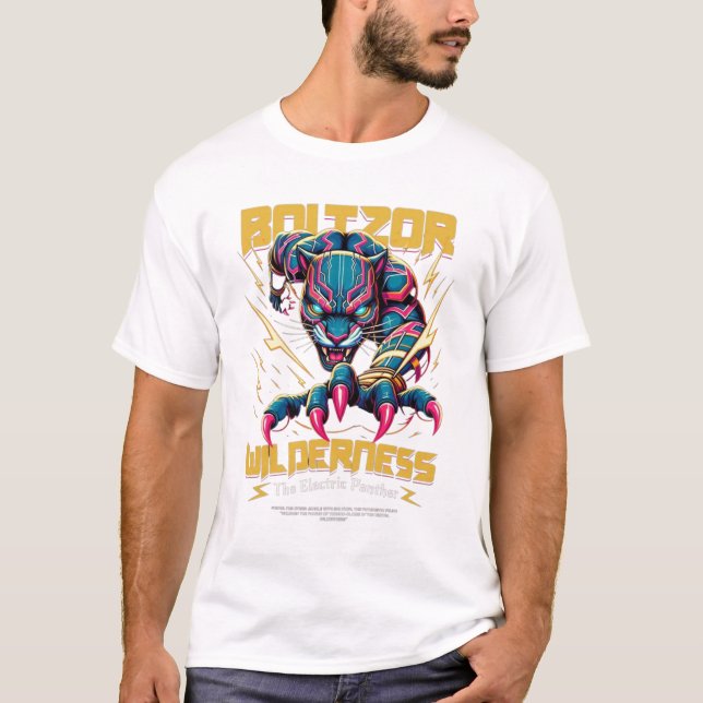 Der elektrische Panther T-Shirt (Vorderseite)