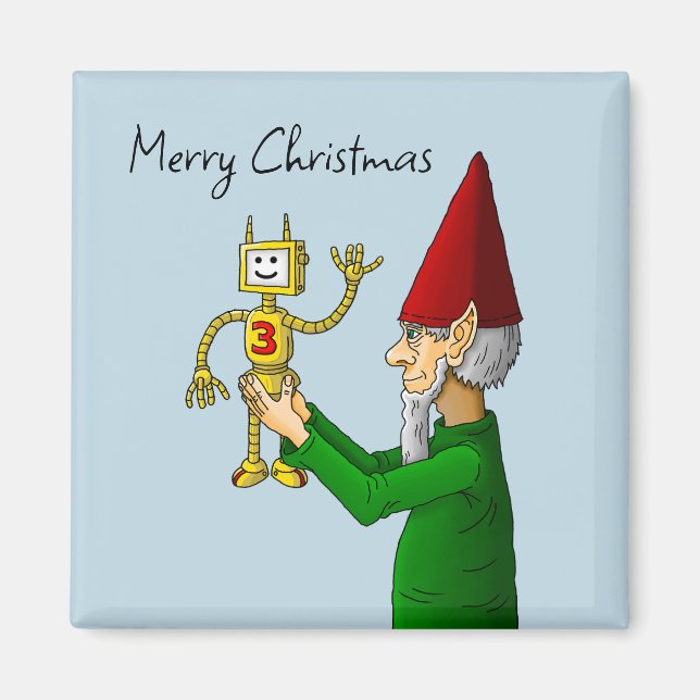 Der Elf aus dem Santa Claus Workshop Magnet (Vorne)