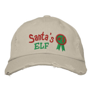 Der Elf des Weihnachtsmannes bestickt Bestickte Baseballkappe