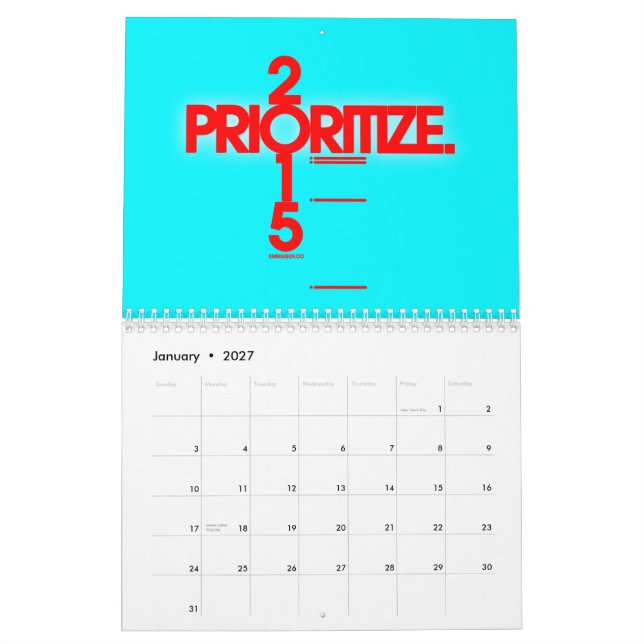 Der Embiggen Kalender 2015 (Jan 2027)