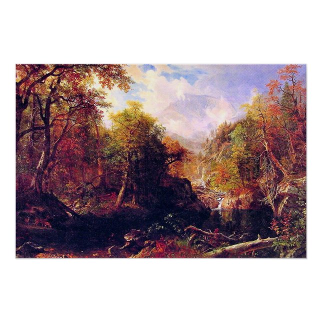 Der Emerald Pool von Albert Bierstadt Poster (Vorderseite)