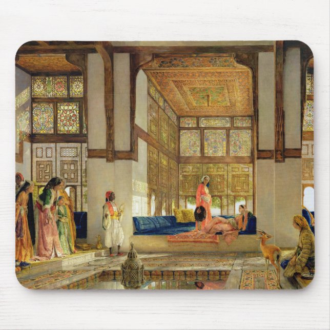 Der Empfang, 1873 (Öl auf Platte) Mousepad (Vorne)