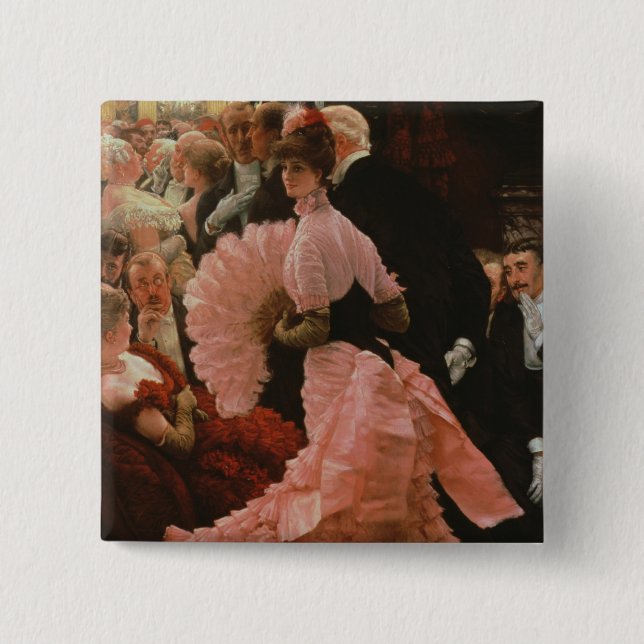 Der Empfang oder, L'Ambitieuse (politische Frau) c Button (Vorderseite)