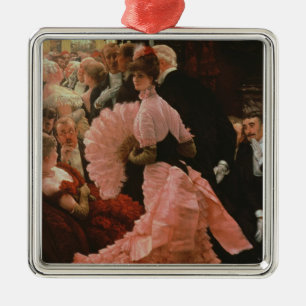 Der Empfang oder, L'Ambitieuse (politische Frau) c Silbernes Ornament