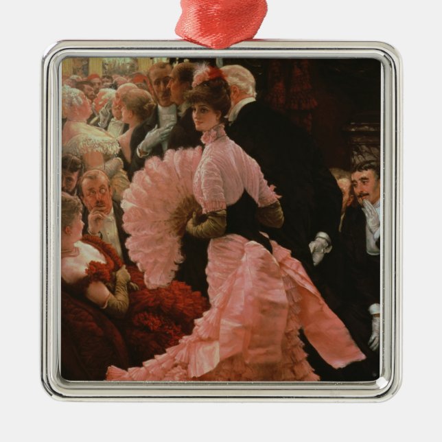 Der Empfang oder, L'Ambitieuse (politische Frau) c Silbernes Ornament (Vorne)