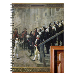 Der Empfang von Louis XVI im Hotel de Ville b Notizblock