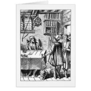 Der Empfänger von Steuern, nach einem Holzschnitt