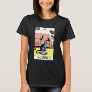 Der Empress Tarot Card Cat Robot-Staubsauger Ca T-Shirt
