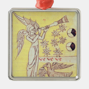 Der Engel, der die Trompete durchbrennt Silbernes Ornament