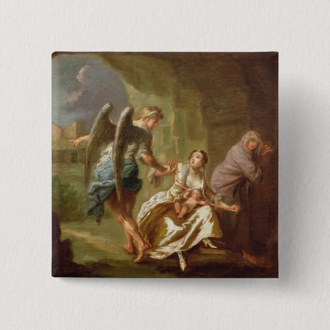Der Engel der Gnade, c.1746 (Öl auf Leinwand) Button (Vorderseite)