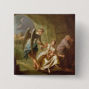 Der Engel der Gnade, c.1746 (Öl auf Leinwand) Button