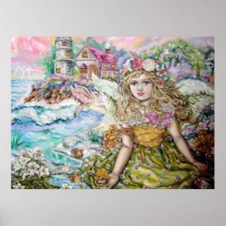 Der Engel der Perlmuschel. Poster