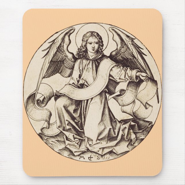 Der Engel des heiligen Matthäus - Kunstsymbol Mousepad (Vorne)