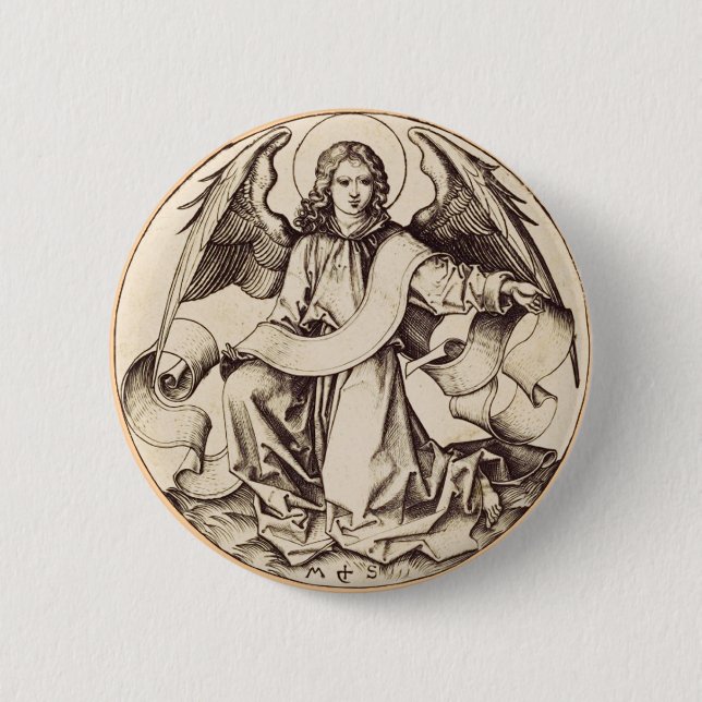 Der Engel des Heiligen Matthew Button (Vorderseite)