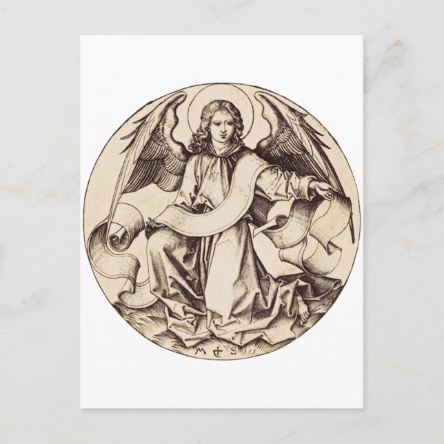 Der Engel des Heiligen Matthew Postkarte (Vorderseite)