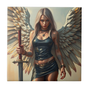 Der Engel des Kriegers Fliese