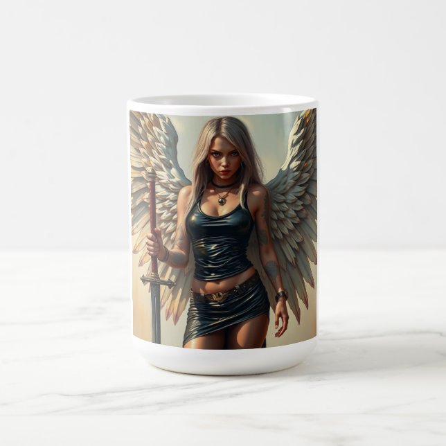 Der Engel des Kriegers Kaffeetasse (Mittel)