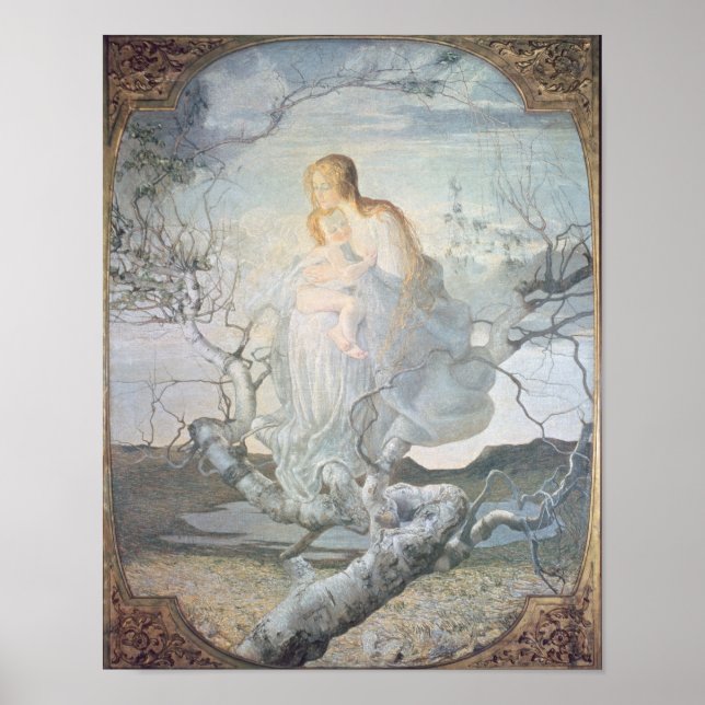 Der Engel des Lebens, 1894 Poster (Vorne)