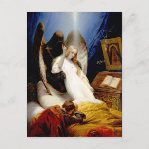 Der Engel des Todes fallen Postkarte