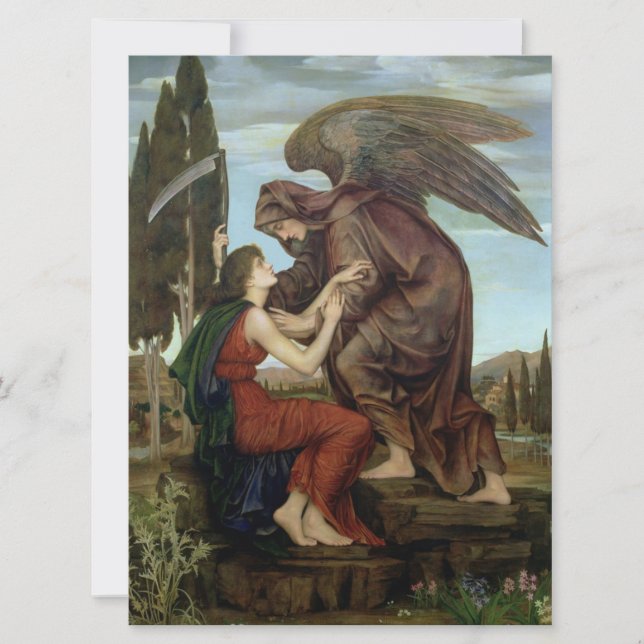 Der Engel des Todes (Mitgefühl am Ende des Lebens) Karte (Vorderseite)