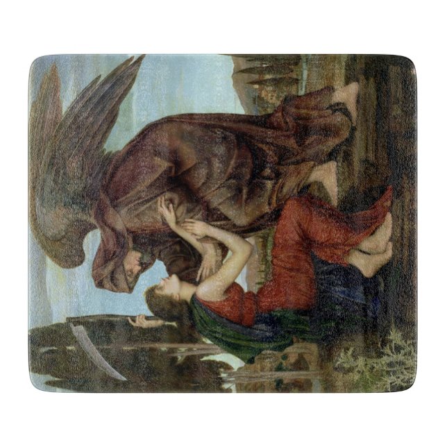 Der Engel des Todes (Mitgefühl am Ende des Lebens) Schneidebrett (Vorderseite)