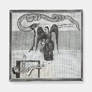 Der Engel, die Schlüssel der Hölle halten Magnet