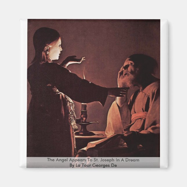 Der Engel erscheint dem hl. Joseph in einem Traum Magnet (Vorne)