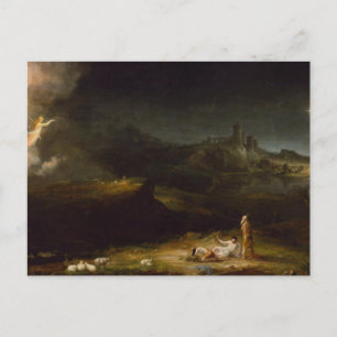 Der Engel erscheint den Hirten, Thomas Cole Postkarte