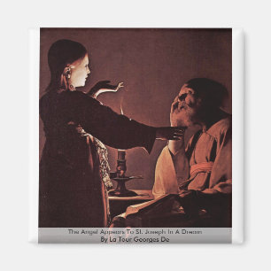 Der Engel erscheint zu St Joseph in einem Traum Magnet