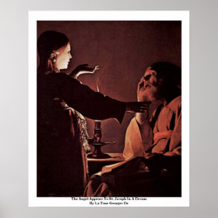 Der Engel erscheint zu St Joseph in einem Traum Poster