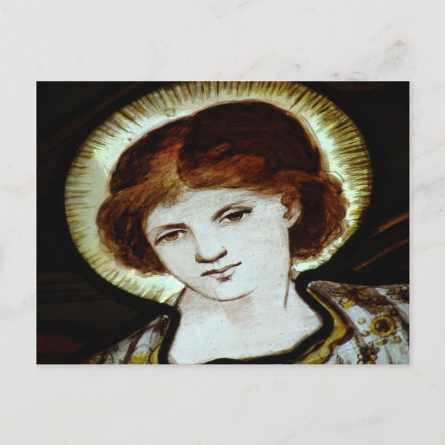 Der Engel im Pool Postkarte (Vorderseite)