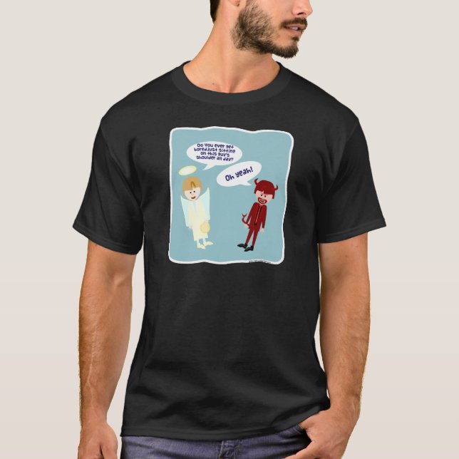 Der Engel und der Teufel auf meiner Schulter T-Shirt (Vorderseite)