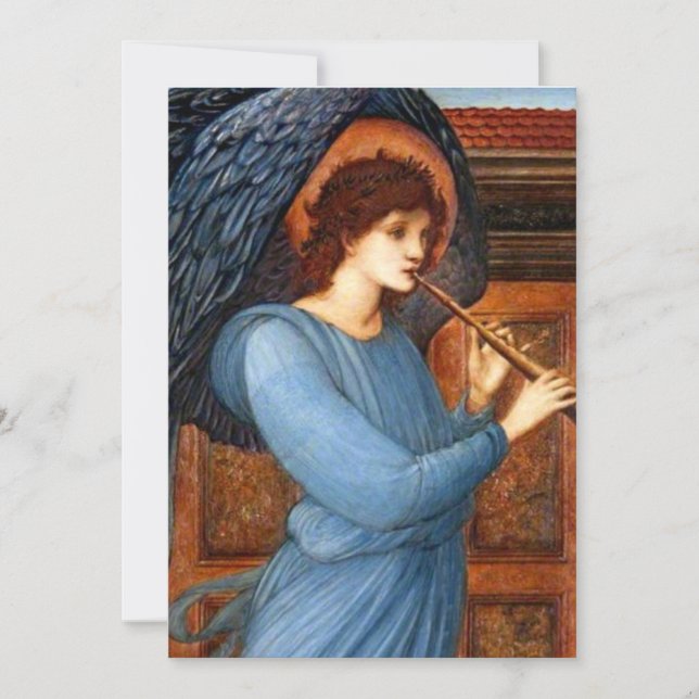 Der Engel von Sir Edward Burne-Jones Karte (Vorderseite)