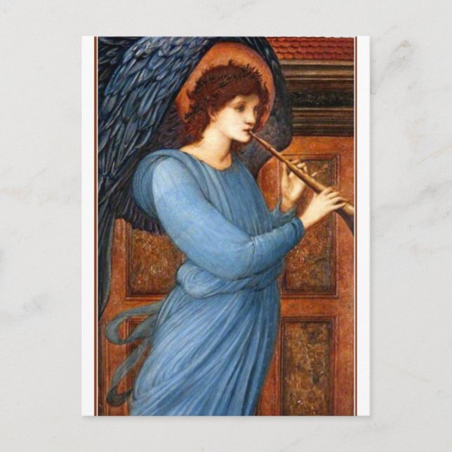 Der Engel von Sir Edward Burne-Jones Postkarte (Vorderseite)