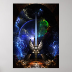 Der Engel wing Schwert von Arkledious Sp Brick Poster