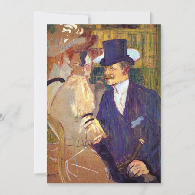 Der Engländer von Toulouse Lautrec, Vintag Art (Vorderseite)