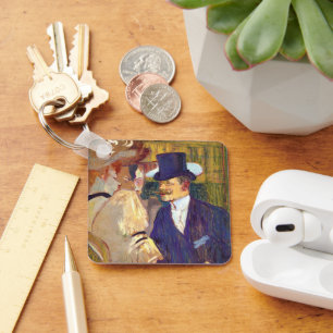 Der Engländer von Toulouse Lautrec, Vintag Art Schlüsselanhänger