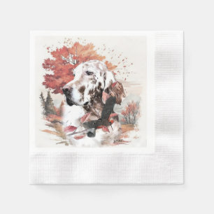 Der englische Setter, Leidensjagd Serviette